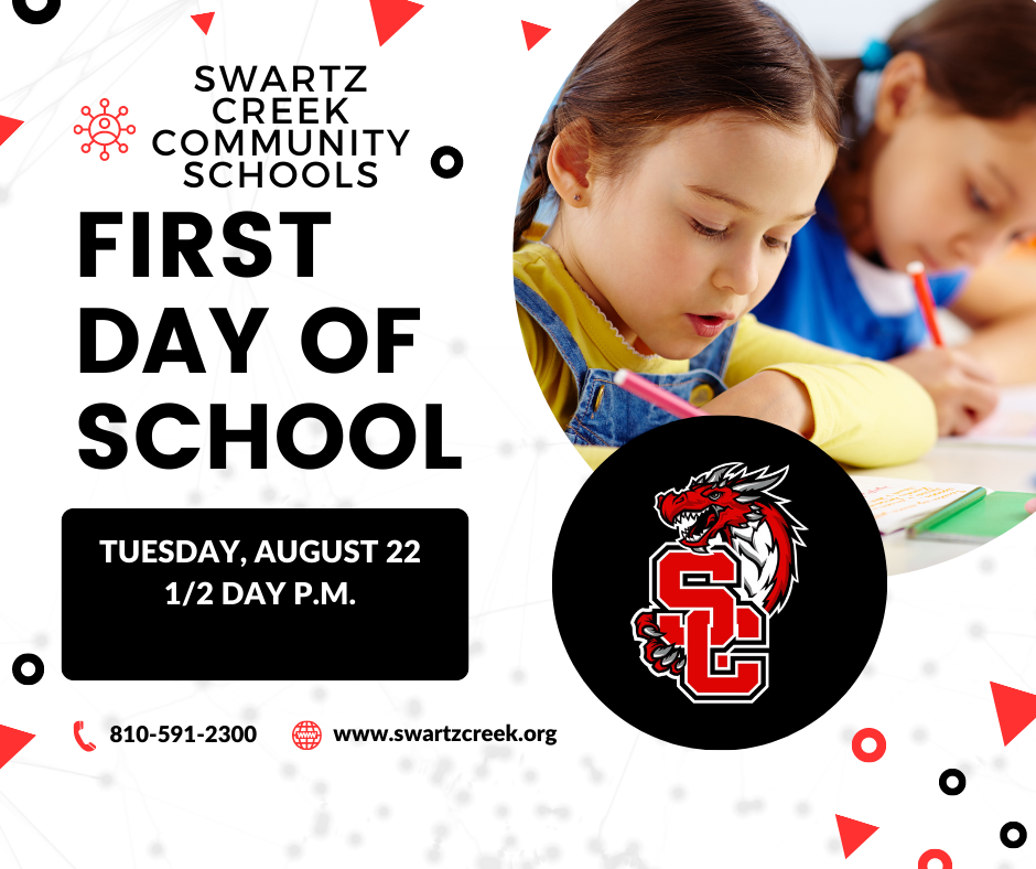 First Day of School Swartz Creek Community Schools
